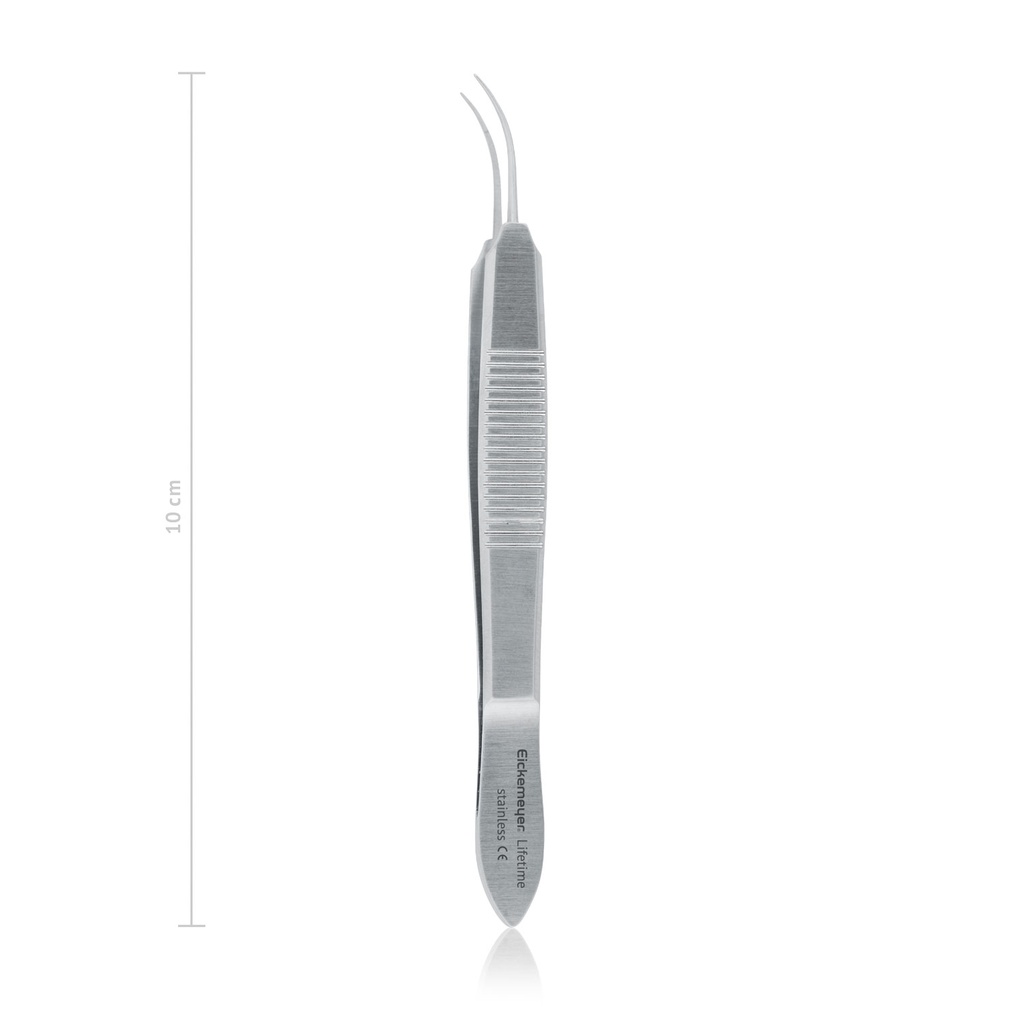 Dommages aux pinces à attacher sans. dents, CV. Plateforme 6 mm, 10 cm, pour sutures 7-0 à 9-0