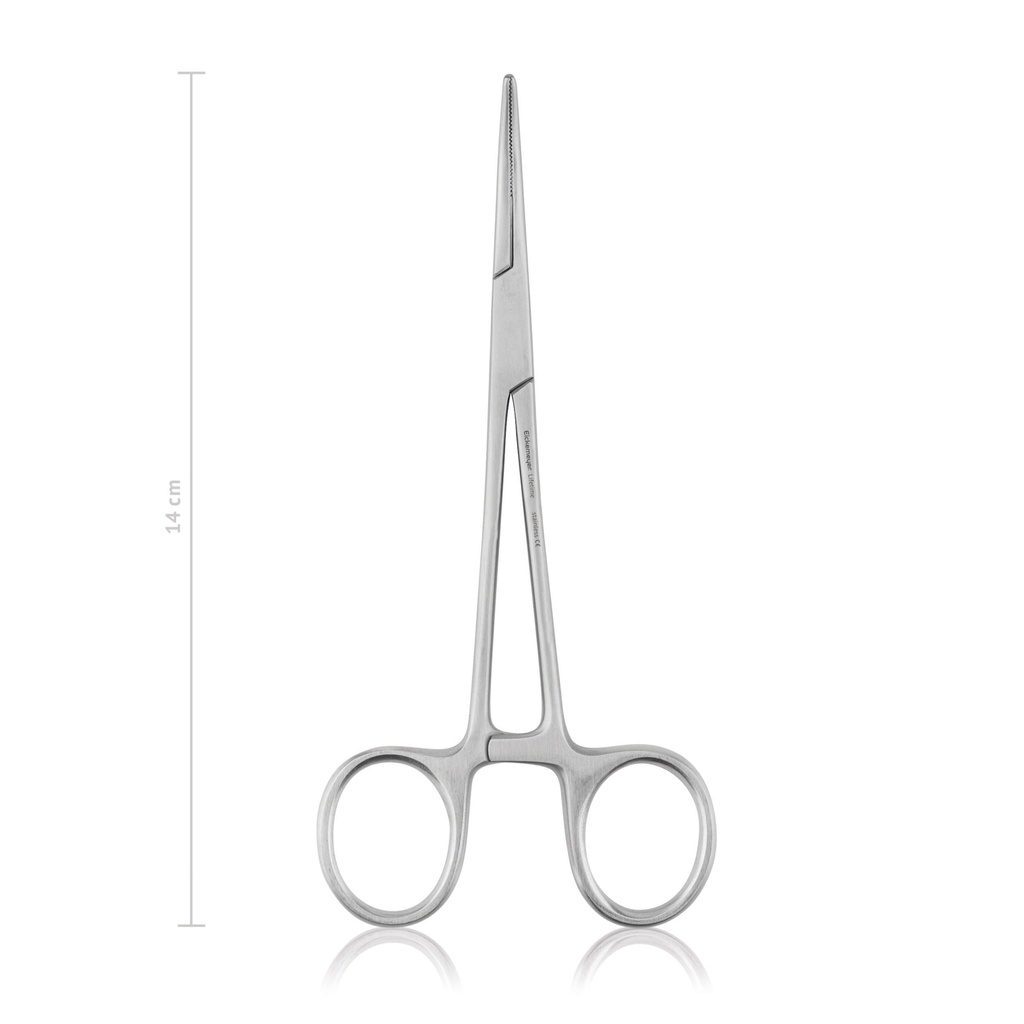 Kelly pinza hemostática, 14 cm, curva