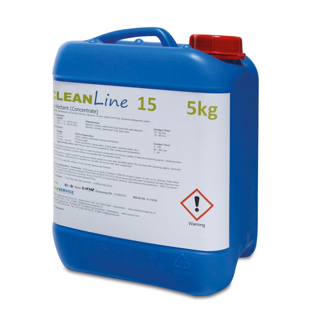 Cleanline desinfectante 15, frasco 5 L