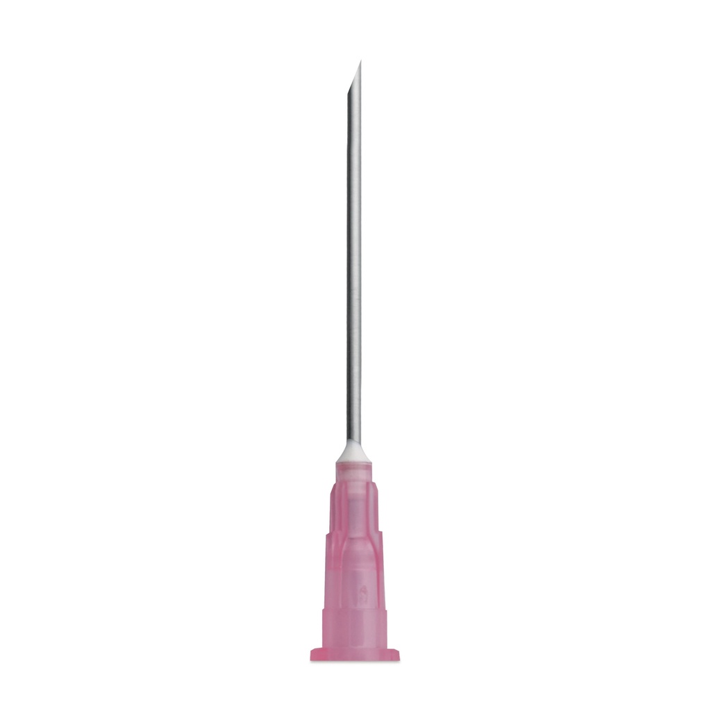 Cánula desechable EICKINJECT, 18G x 40 mm, paquete de 100 unidades, rosa, estéril