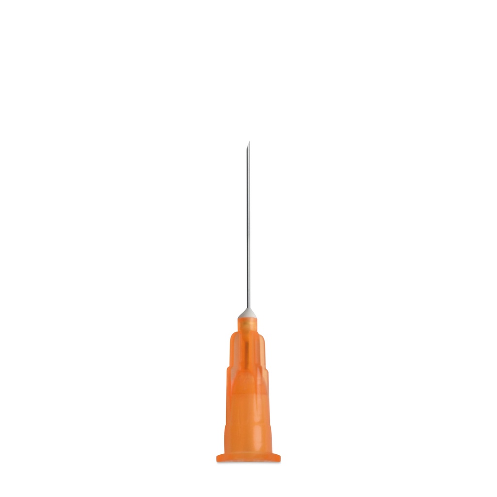 Canule jetable EICKINJECT, 25G x 25 mm, paquet de 100, orange, stérile