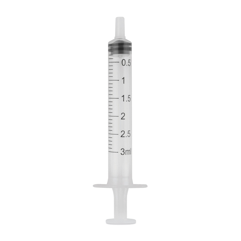 Jeringa céntrica EickInject, 3 ml, paquete con 100 unidades