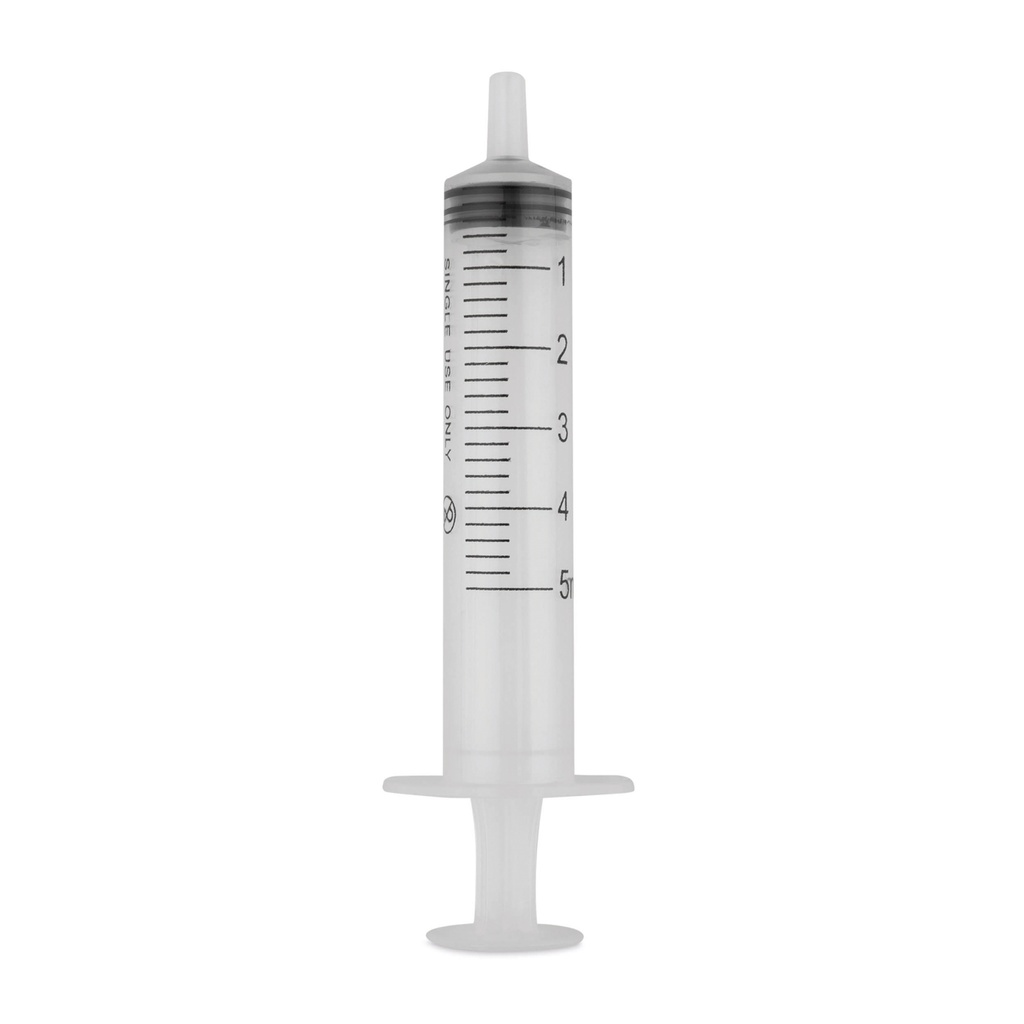 Seringue jetable EICKINJECT, 5 ml, 3 parties, avec piston en caoutchouc, paquet de 100, stérile