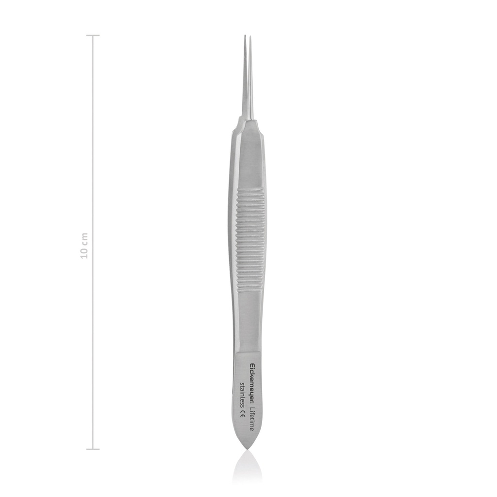 Pince à fixation et suture Castroviejo, 0,3 mm largeur de dents, 10 cm
