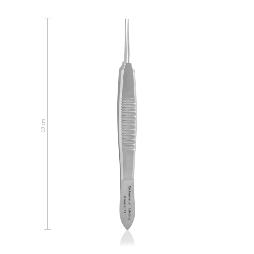 Pinza de sutura Castroviejo, dientes0,5 mm, 10 cm