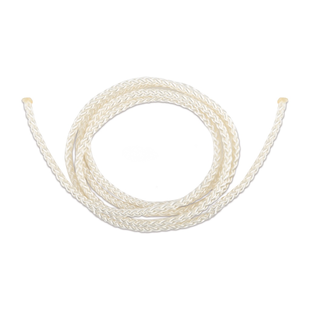 Corde de fixation Nylon, blanche, 4 mm x 100 cm, boîte de 10 pièces, 200009