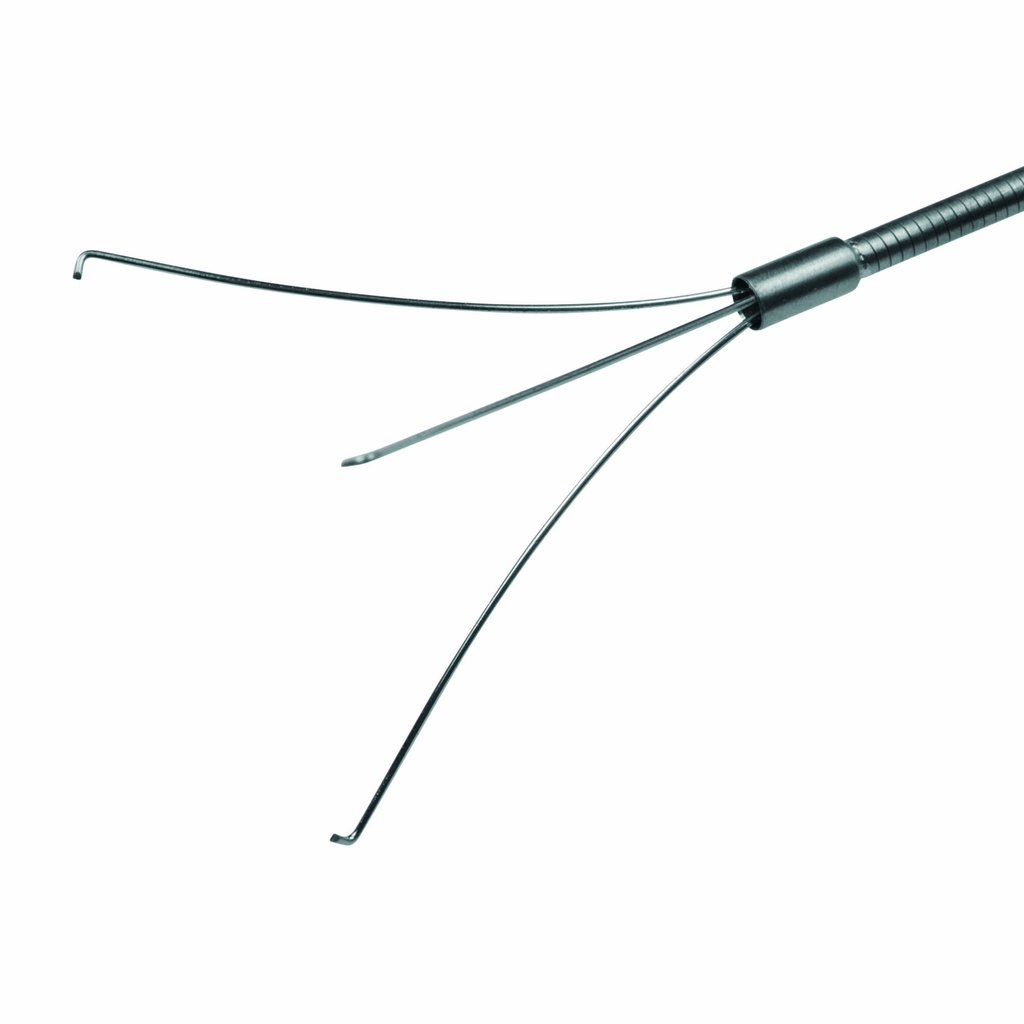 Pinza para coger con 3 ganchos,flexible, Ø = 1,8 mm, L = 120 cm