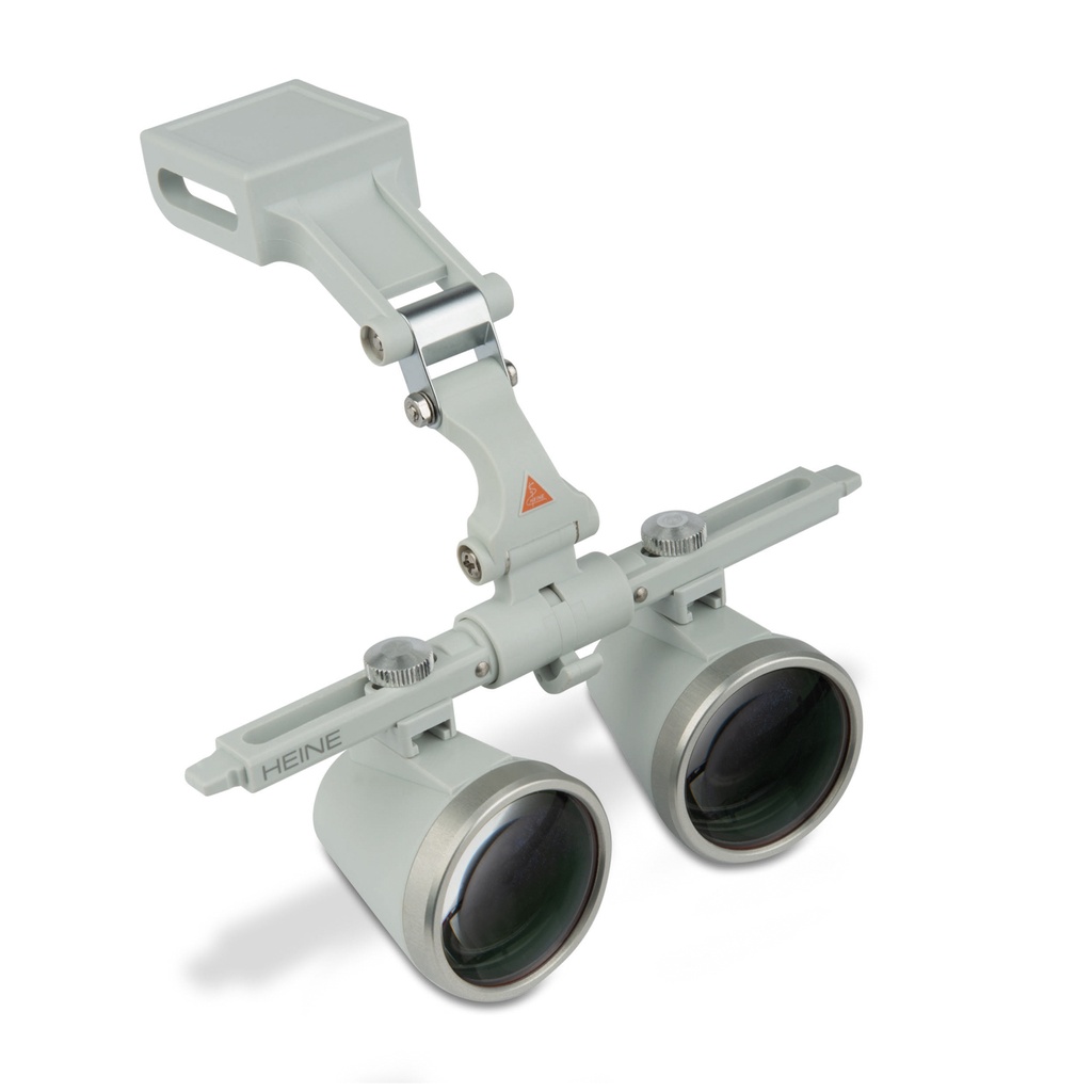 HEINE® HR lupa binocular con aumento de2.5x con soporte i-View, DT 42 cm, paracinta craneal Profesional L