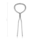 Hoof testing forceps, heavy model, stain -less steel, 34 cm 