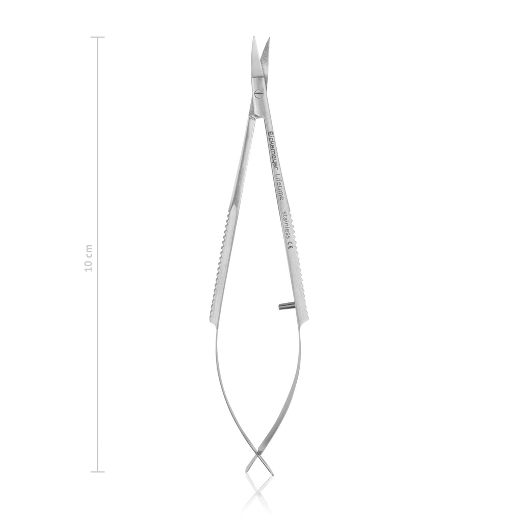 Ciseaux à cornée Castroviejo, courbés, pointus, 10 cm