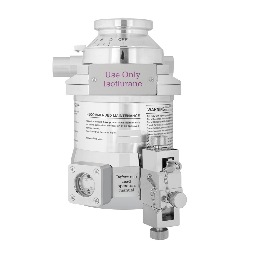 Vaporiser Isoflurane with keyed filler- system w/o keyed filler 