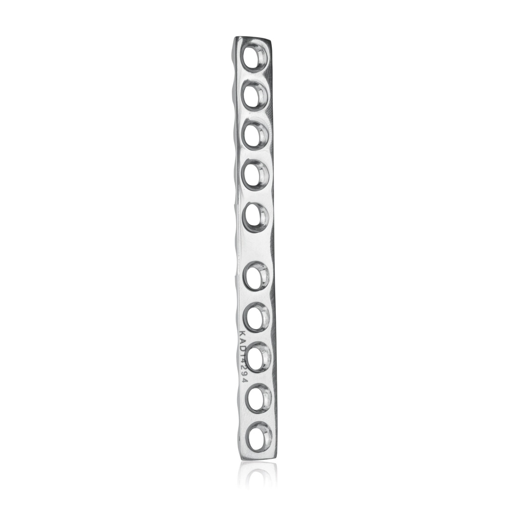 Mini-Plättchen selbstspannend, 10-Loch, Länge = 80 mm, für Schrauben mit 2,7 mm Durchmesser