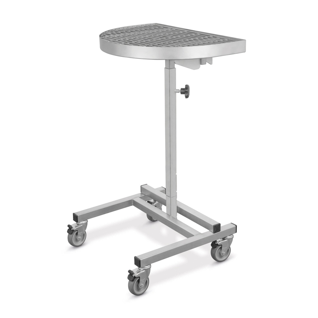 Dental tray, mobile, height adjustment  