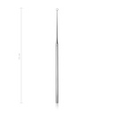 Curette auriculaire de Buck, 15 cm, courbe, mousse