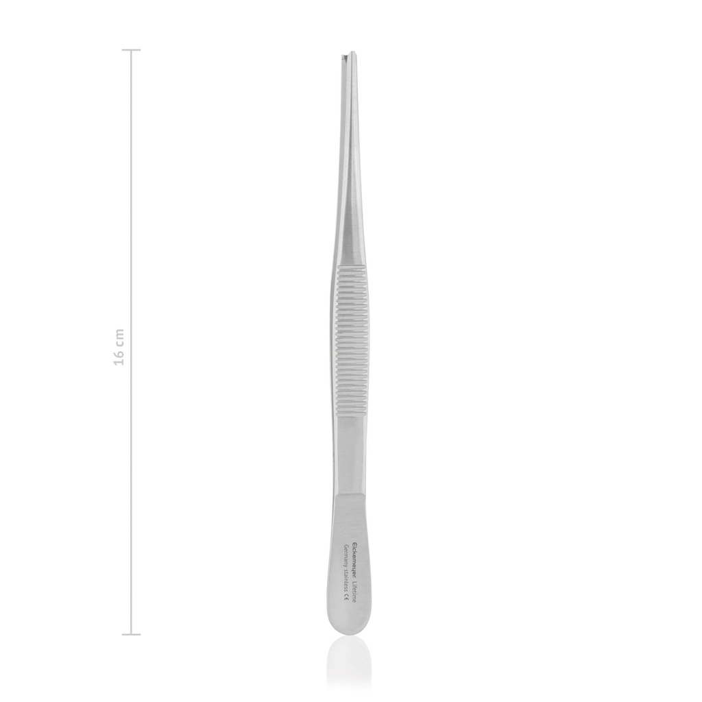 Pinza de tejido, 16 cm, 1x2 dientes