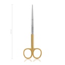 Dissecting scissors Metzenbaum, curved, 14,5 cm, TCW with Serrated cutting edge 