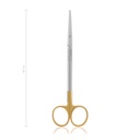 Dissecting scissors Metzenbaum, straight 18 cm, TC 