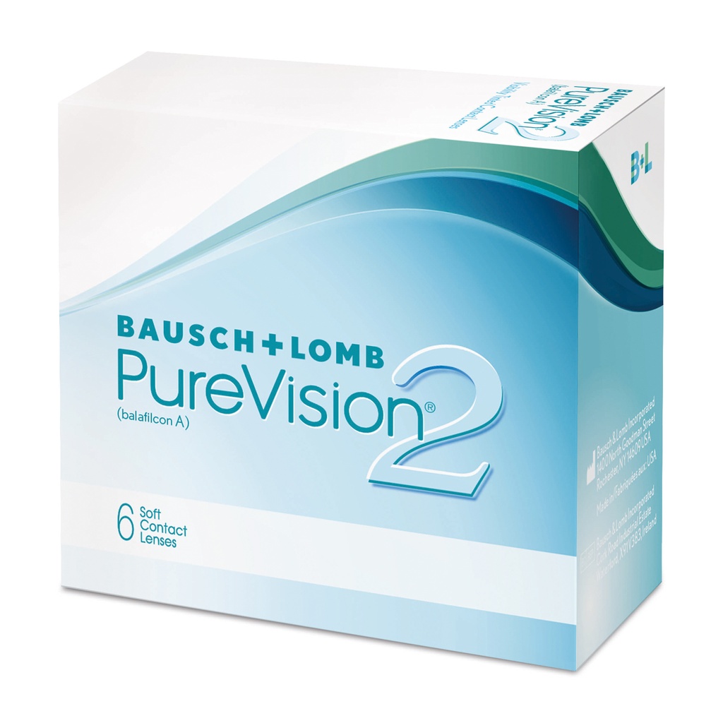 PureVision®2 Lentes de contacto de vendaje Ø 14mm (paquete de 6)