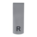 Marcador para RX de plástico en formaclip, palabras L y R
