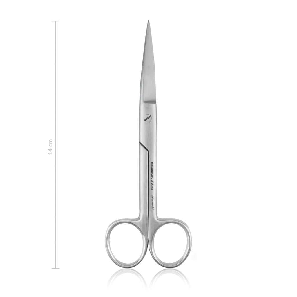 Surgical scissors, 14 cm, straight,  