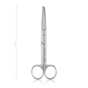 Surgical scissors, 14 cm, curved,  