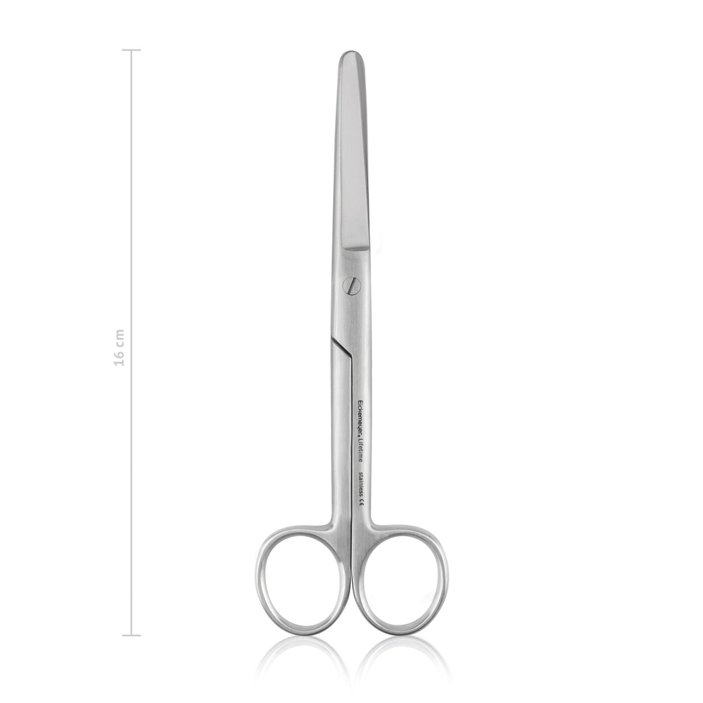 Surgical scissors, 16 cm, straight, B/B  