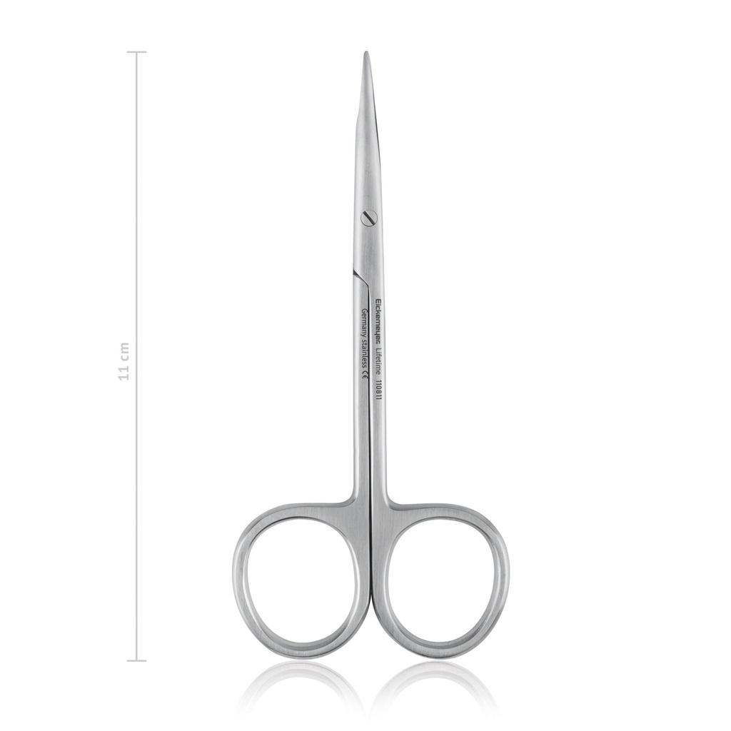 Delicate scissors Stevens, 11 cm, straight, blunt/blunt 