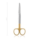 Surgical scissors, curved, sharp/blunt, TC, 14,5 cm 