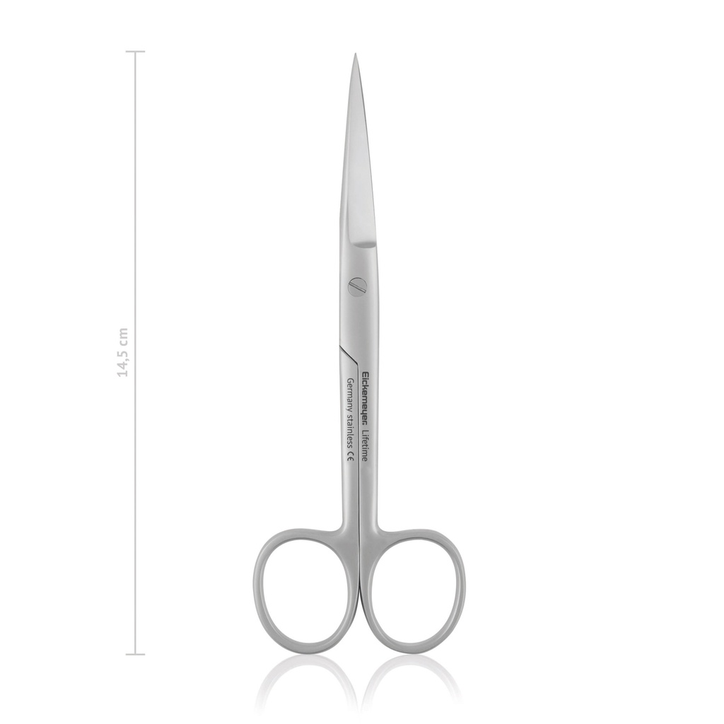 Surgical scissors, straight, sharp/sharp 14,5 cm 