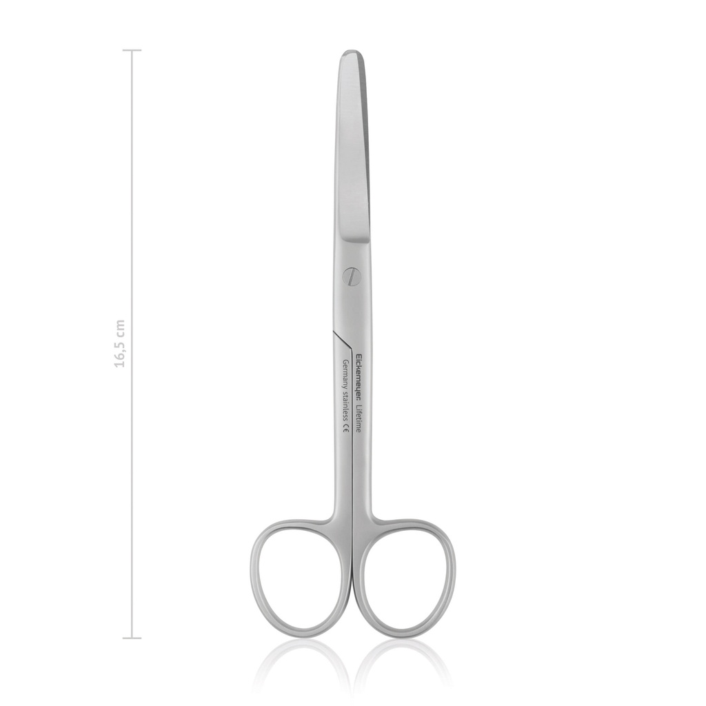 Surgical scissors, curved, blunt/blunt, 16,5 cm 