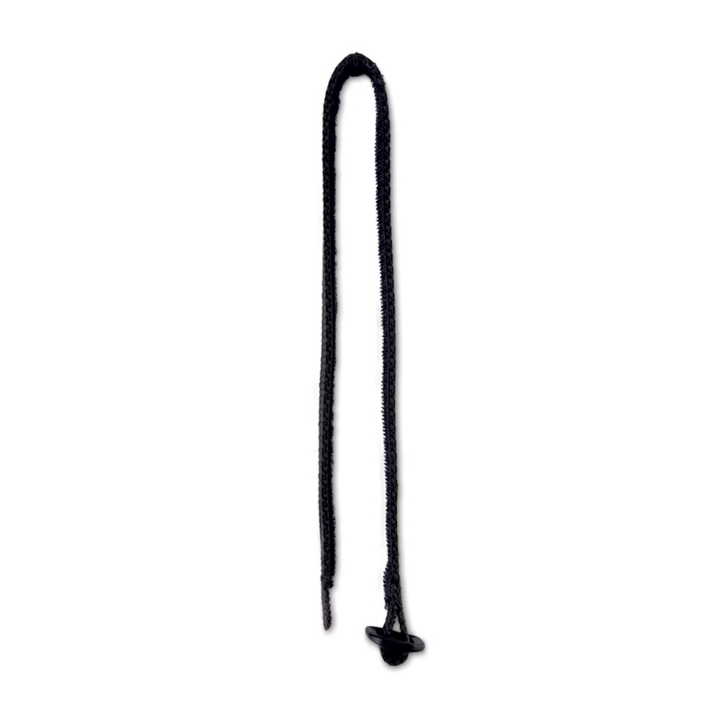 Pawsitioner velcrobånd, sort smal til fiksering af kroppen/torso på PawSitioner str. XS-S. 40x2 cm