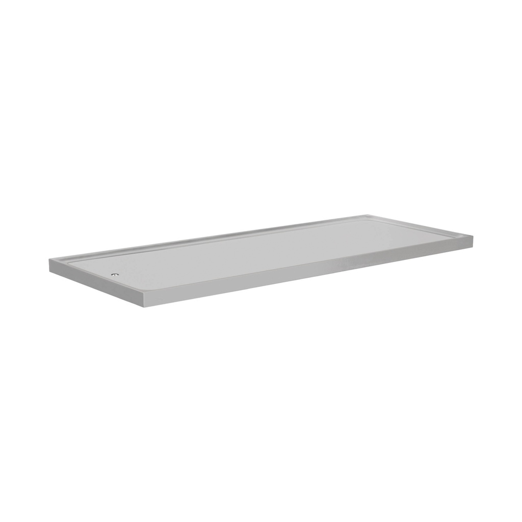 Tischplatte 50 x 130 cm, Chrom-Nickel- Stahl 