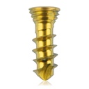 Tornillo de bloqueo de titanio Ø2,3x 7mm multidireccional, dorado, Torx 6 autoperforante, autorroscante