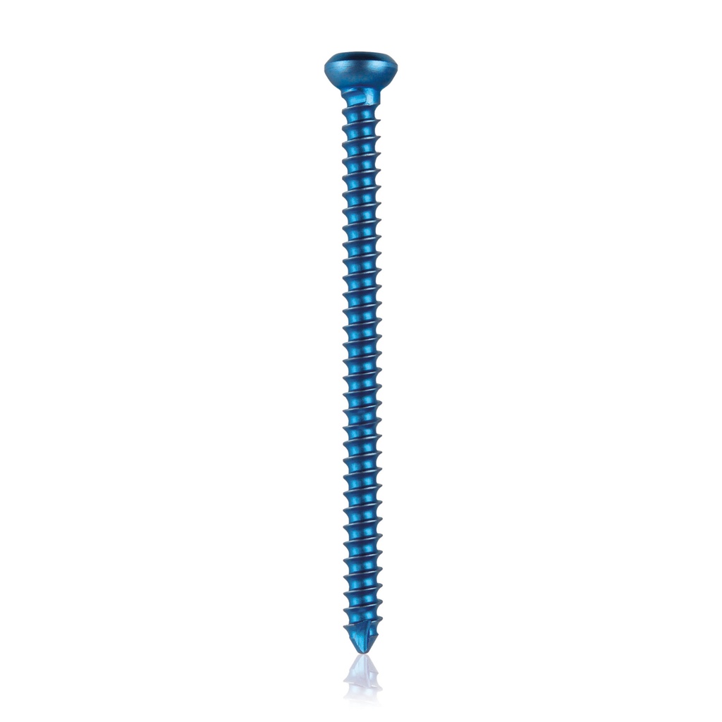 Corticalskrue, selvskærende i titanium(Blå) Ø=2,4mm, L=34mm