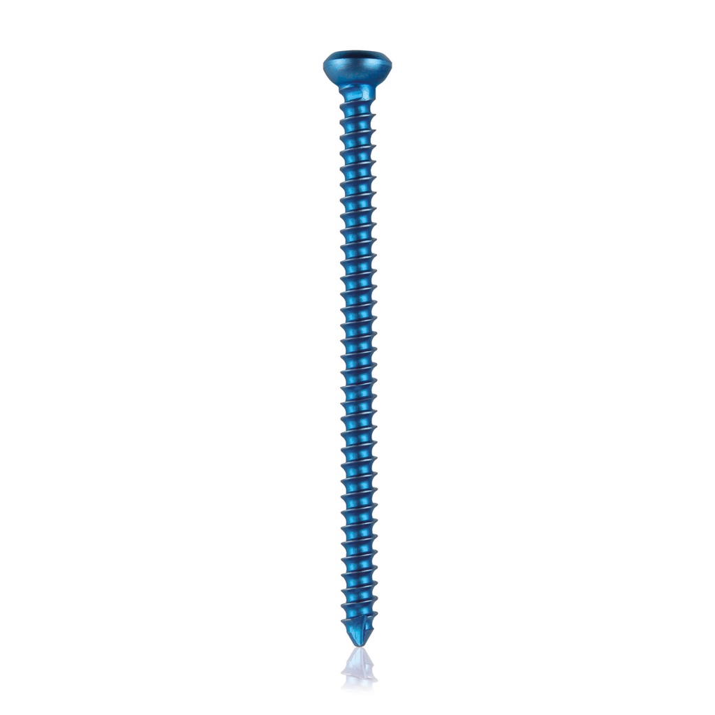 Corticalskrue, selvskærende i titanium(Blå) Ø=2,4mm, L=36mm 