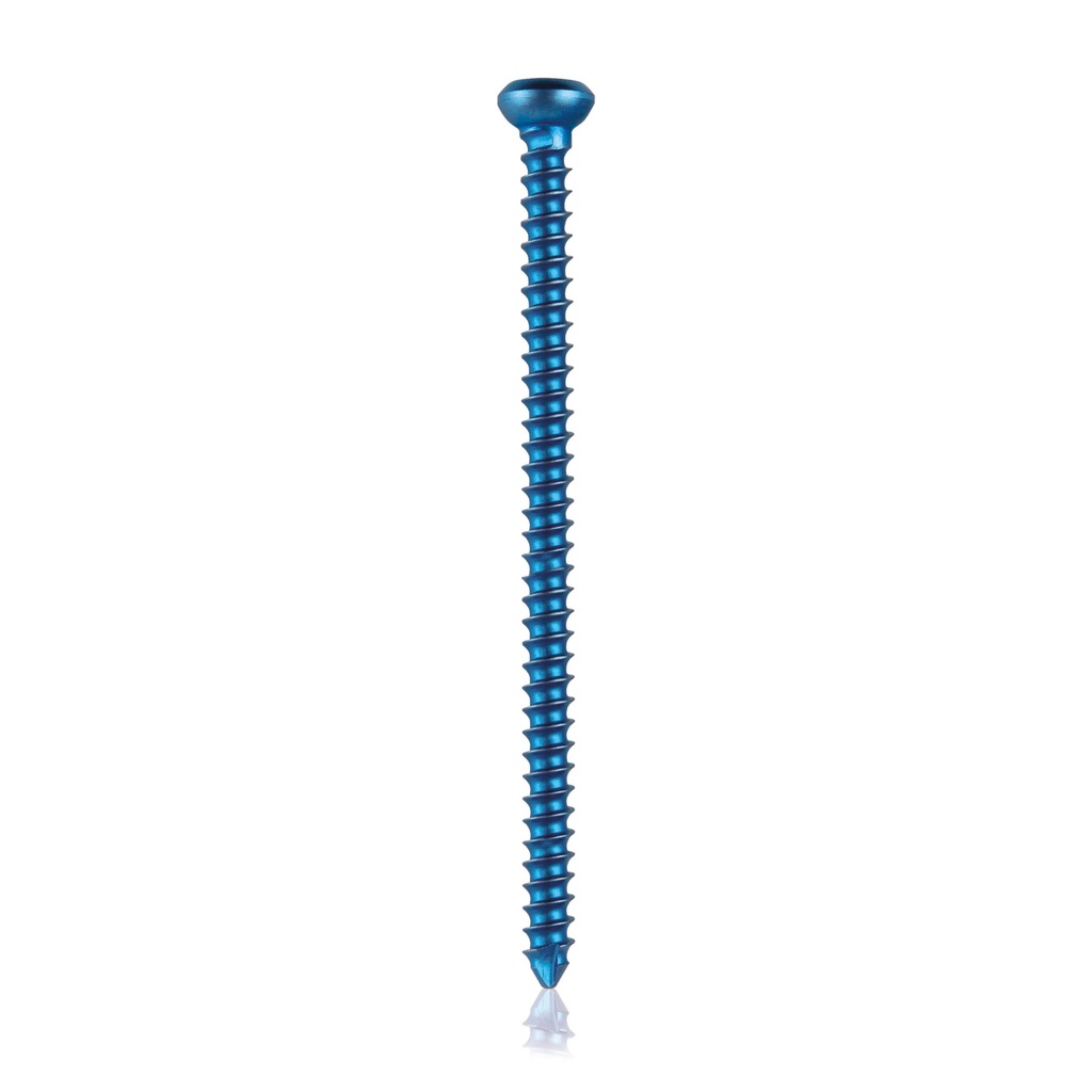 Corticalskrue, selvskærende i titanium(Blå) Ø=2,4mm, L=38mm