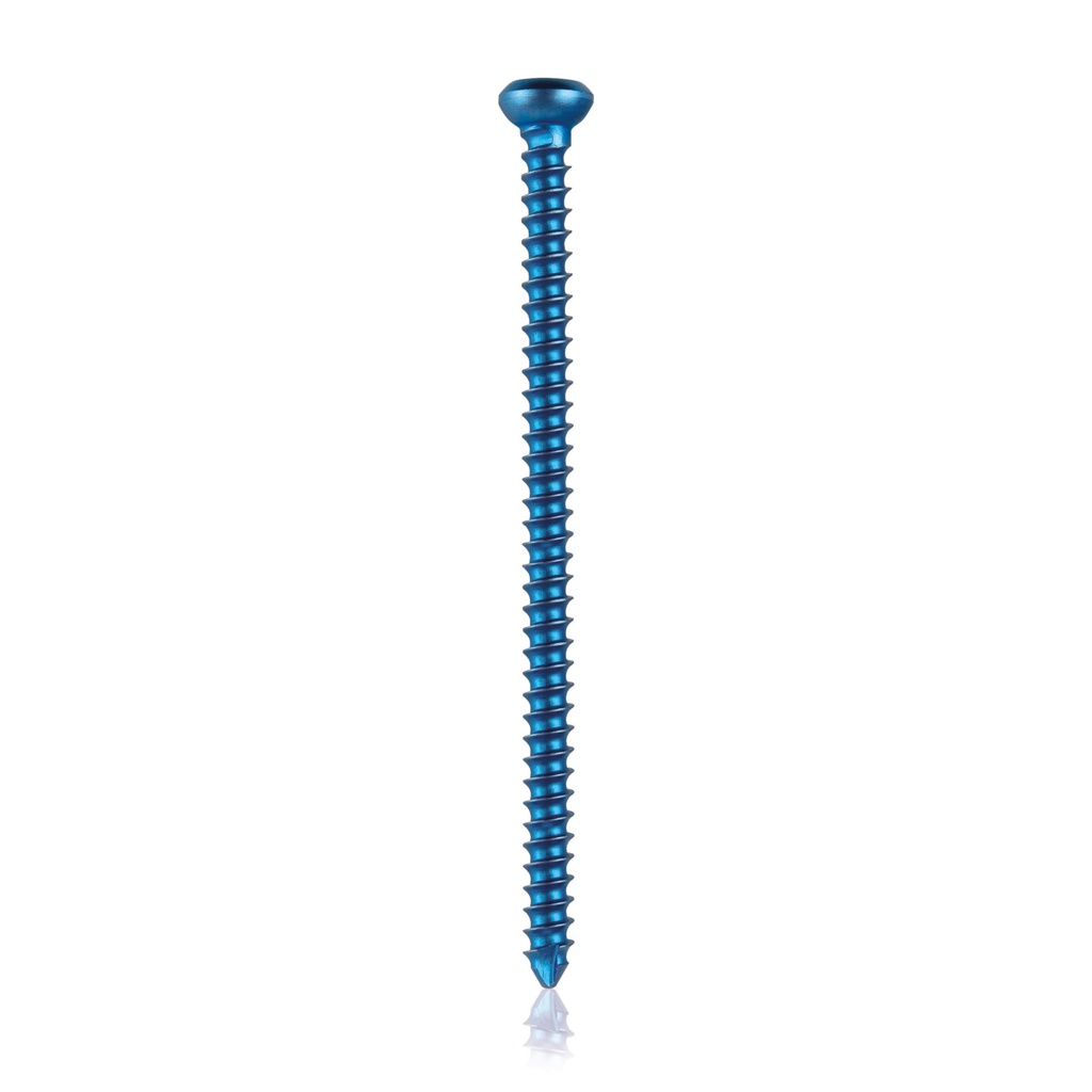 Corticalskrue, selvskærende i titanium(Blå) Ø=2,4mm, L=40mm 