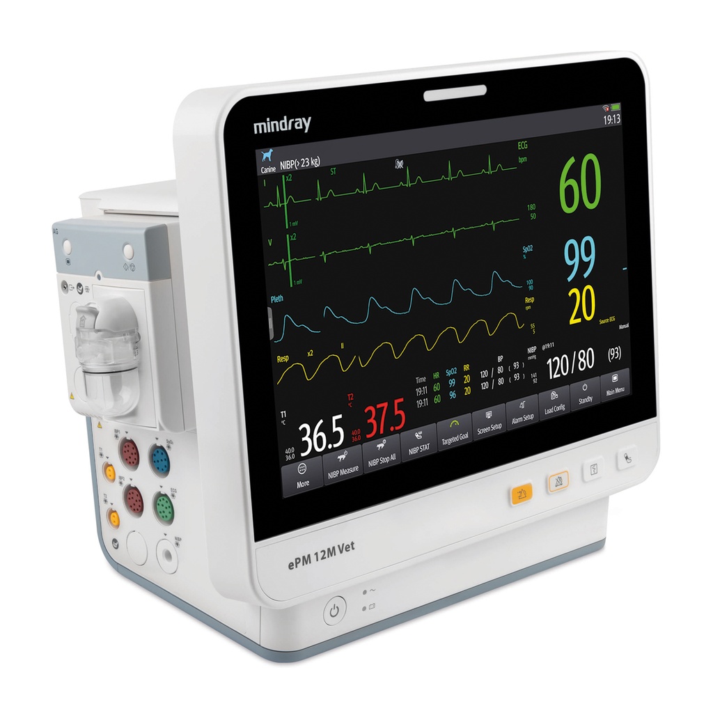 Moniteur patient ePM 12M Vet avec module IBP + CO2 + AG avec O²