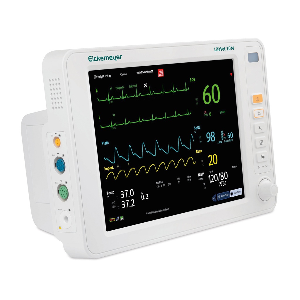 LifeVet 10M monitor de paciente 10" pantalla táctil, batería