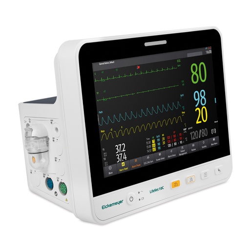 [321921] Monitor de paciente LifeVet 10C+ pantalla táctil de 10", batería con IBP y CO²