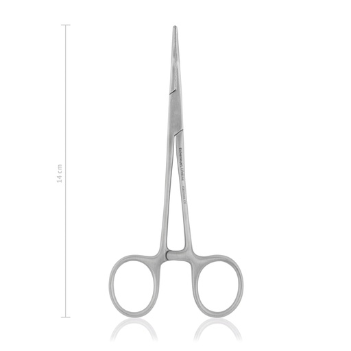 [973714] Haemostatic forceps Crile, curved, 14 cm 