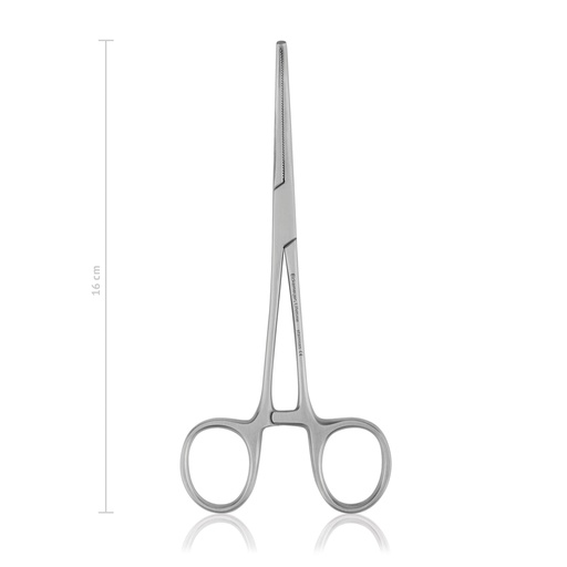 [974116] Haemostatic forceps Kocher, 16 cm, curved, 