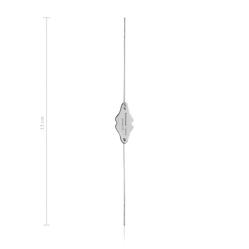 [170470] Sonde oculaire Bowman, fig. 0/00 boutonnée, en argent