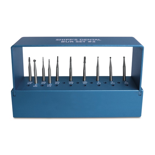 [174103] Kit de muelas dentales #3, L=44,5 mm,soporte de aluminio autoclavable