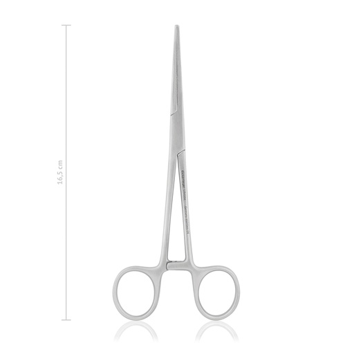 [144316] Intestinal forceps Doyen, curved, 16,5 cm, cross grip 