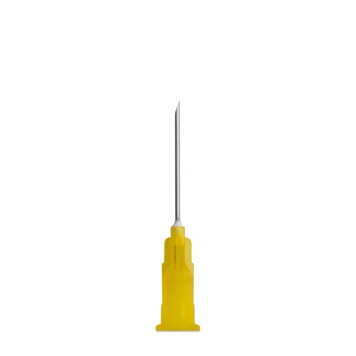 [050375] Cánula desechable EICKINJECT, 20G x 25 mm, paquete de 100, amarilla, estéril