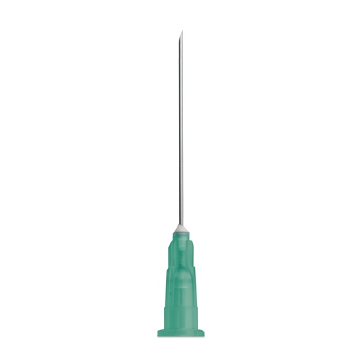 [050366] Cánula desechable EICKINJECT, 21G x 40 mm, paquete de 100 unidades, verde, estéril