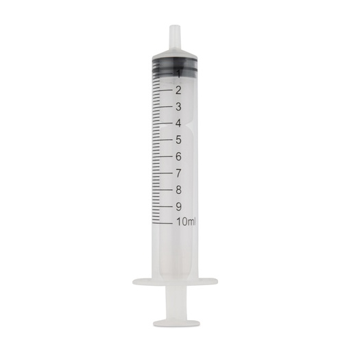 [050360] Seringue jetable EICKINJECT, 10 ml, 3 parties, avec piston en caoutchouc, paquet de 100, stérile