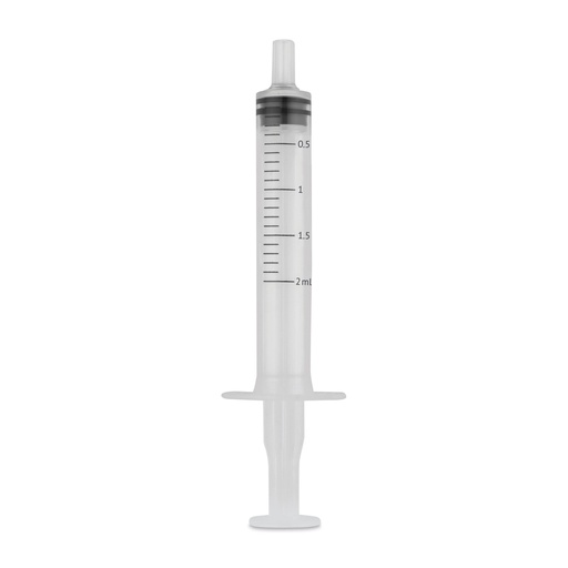 [050357] Seringue jetable EICKINJECT, 2 ml, 3 parties, avec piston en caoutchouc, paquet de 100, stérile