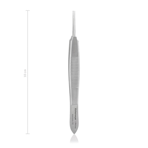 [171505] Pince à fixation et suture Castroviejo, 0,5 mm largeur de dents, 10 cm